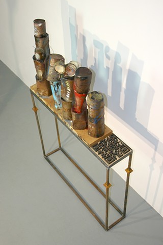 WATER KERNER "Blue Danube Family Portrait" sculpture