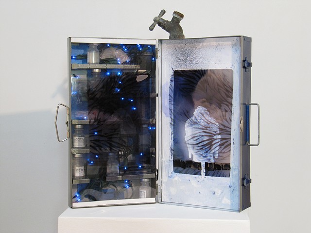 Water Kerner "Illuminated Triptych No.2" sculpture