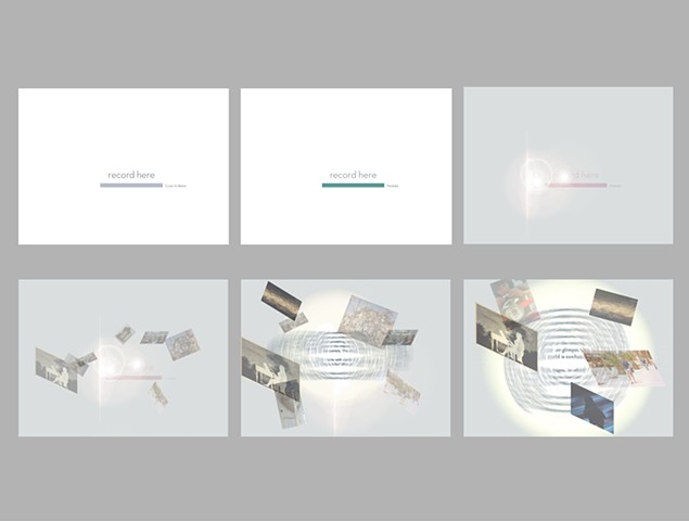 Stills of visual interface proposal