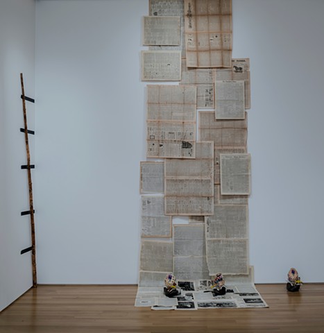 natalie ball indigenous indian art modoc klamath native american african american race racial narratives intersections decolonization captain jack installation painting textile quilt history auto ethnography Indian identity historical discourses visual ar