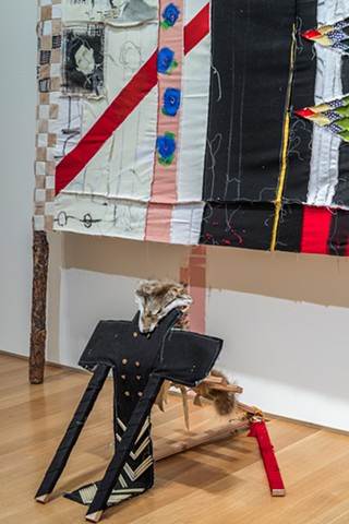 natalie ball indigenous indian art modoc klamath native american african american race racial narratives intersections decolonization captain jack installation painting textile quilt history auto ethnography Indian identity historical discourses visual ar