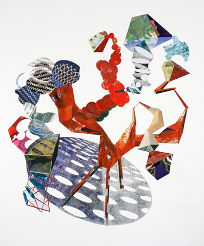 Cut paper wall installation by Kate Sweeney