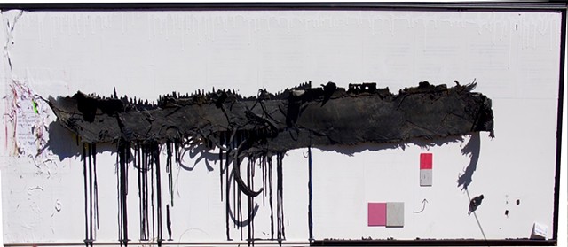 The Authority Of The Days In Between is is a mixed media assemblage piece by Steven Tannenbaum and is a counterpart to The Authority Of The Space In Between and uses mixed media and assemblage to show the ways in which life can be both very meaningful and