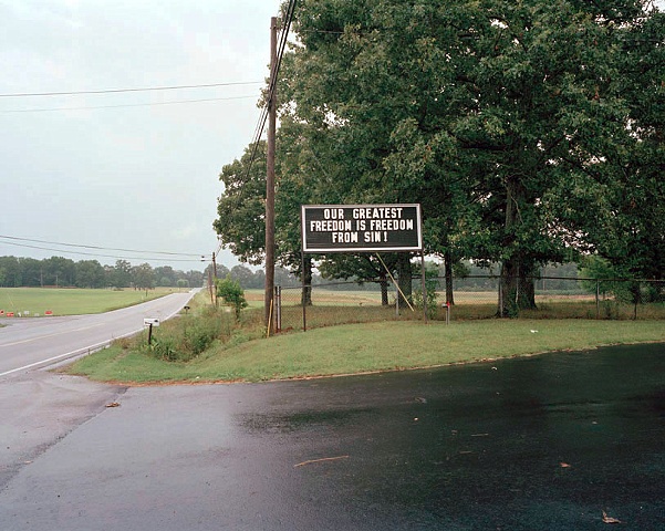 photograph by Jessica Ingram, Waiting for a Sign, Roadside Jesus