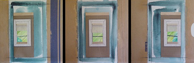 G-115 Classroom, Triptych #5 (Green)