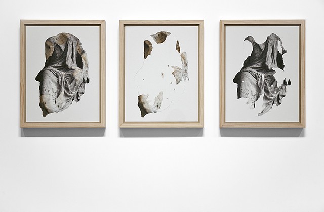 Drapery Triptych. Installation view.