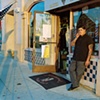 Omar outside HawleyWood's, Costa Mesa, CA
