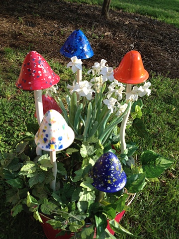 Rocking Mushrooms - Many Glaze Options Available
