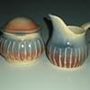 Sunrise Cream Pitcher and Sugar Bowl