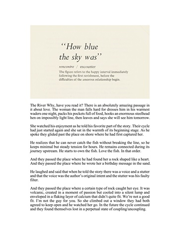 Page 197: How Blue the Sky Was
A Lover's Discourse