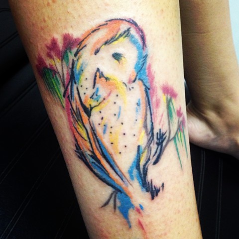 dark mark tattoo watercolor owl dark mark tattoo watercolor owl