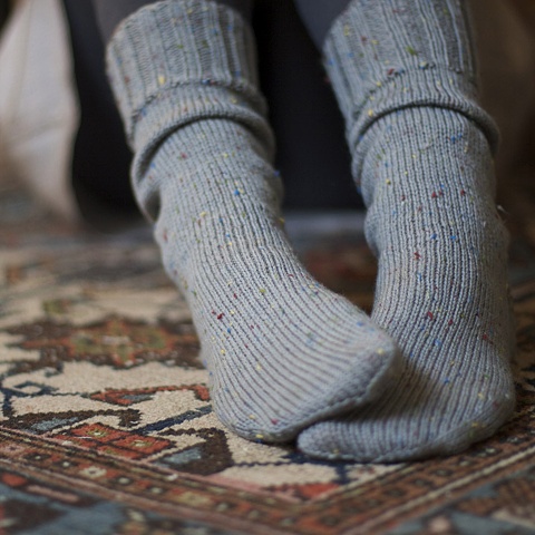 Tweed Merino Boot Socks