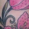 Pink Flowers Tattoo by Little Chico 2007