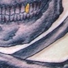 Skull with Gold Tooth by Little Chico 2008