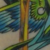 Key with Wings and Ribbon Tattoo by Little Chico  2007