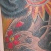 Crow with Crown and Water Tattoo by Little Chico 2006-2008