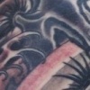 Skull and Waves Tattoo by Little Chico 2005