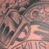 Old Gun, Pocket Watch,And Rose Tattoo By Little Chico 2008