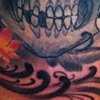 Skull Flowers Tattoo 2012