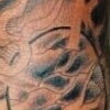 Demon with Orb Tattoo by Little Chico 2003