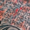 Cure Lyric Tattoo By Little Chico 2005