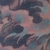 Waves and Flowers Tattoo by Little Chico 2005