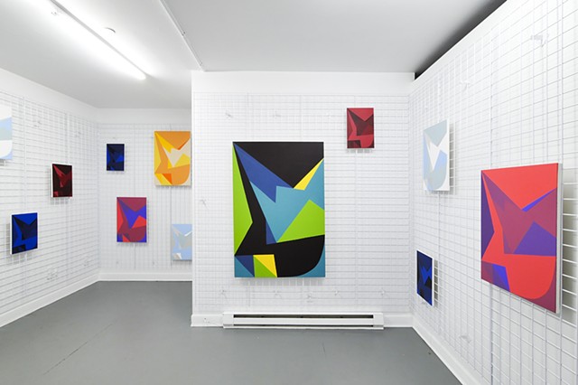 Installation Photo of "UP & DOWN" at Sardine in Brooklyn, June 2017