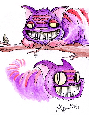 Cheshire Cat sketch