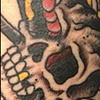 sailor jerry inspired snake & skull