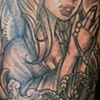 black and gray angel