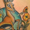 thompson's gazelle with california poppies