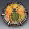 Calasoma scrutator brooch