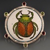Japanese Beetle Brooch