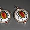 Rainbow Beetle Earrings