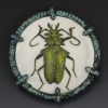 Green Beetle Brooch