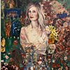 Portrait of Jennifer Blei Stockman After Gustav Klimts The Dancer (Emerging out of her Art Collection)  