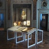 Le Violons d'Ingres, Restored reflected in the glass case containing the violin of Ingres at the the Ingres Museum in Montauban (Louvre)