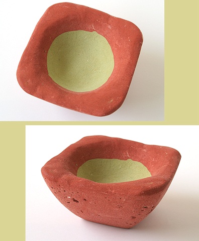 concrete bird bath, concrete fruit bowl