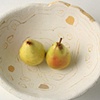 Caramel Wave Concrete Bowl