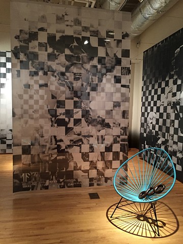 Brown Brilliance Darkness Matter (Detail II of installation at the National Museum of Mexican Art, Chicago)