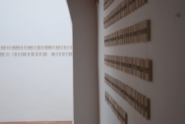 Exhibition Flying Carpet Prayers at El P�sito, aCatholic prayer for world peace and a Jewish prayer for journeys