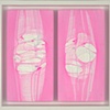 Scraped Knees (pink, light blue, and white pantyhose),