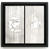 Untitled (Scraped Knees, light grey on white).