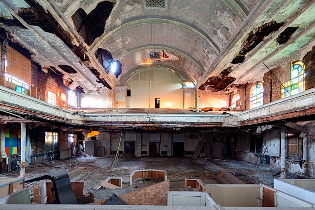 urban decay photography urbex beautiful deconstruction synagogue chicago 