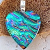 JEWEL RIPPLES DICHROIC HEART PENDANT