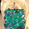 TEAL TEXTURED Pendant