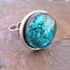 STERLING SILVER DICHROIC RING