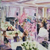 Final painting: Jeremy and Chelsea, completed at the reception
