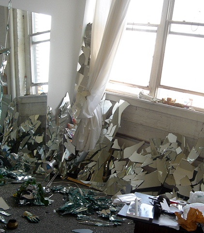 my studio is trashed, the show is up