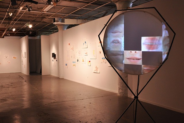 megaphone video sculpture, Hello?!